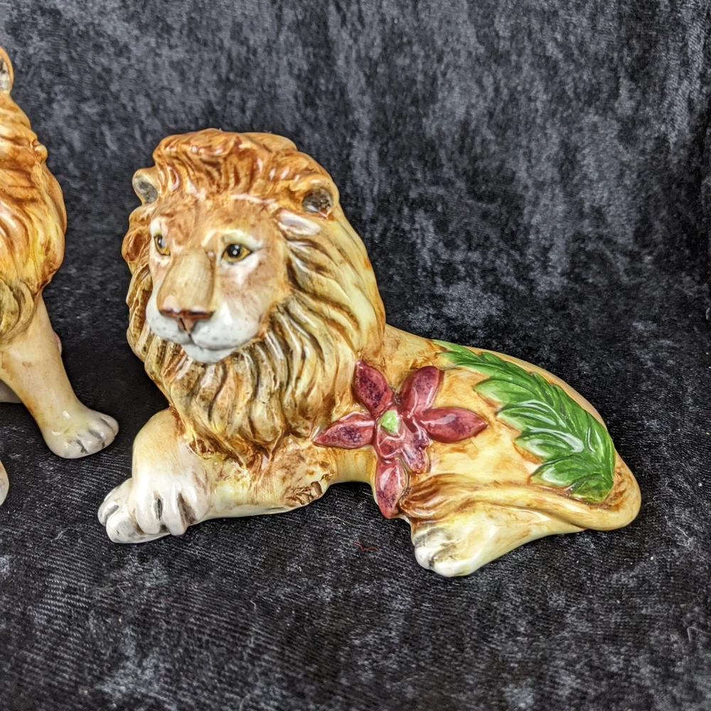 Fitz & Floyd Serengeti collection lion salt & pepper shakers - Picture 2 of 10